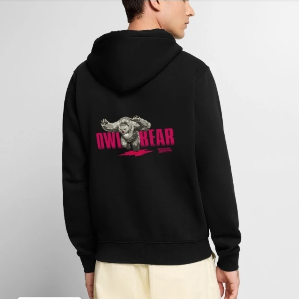 Dungeons And Dragons Men's Black Hoodie with Owlbear